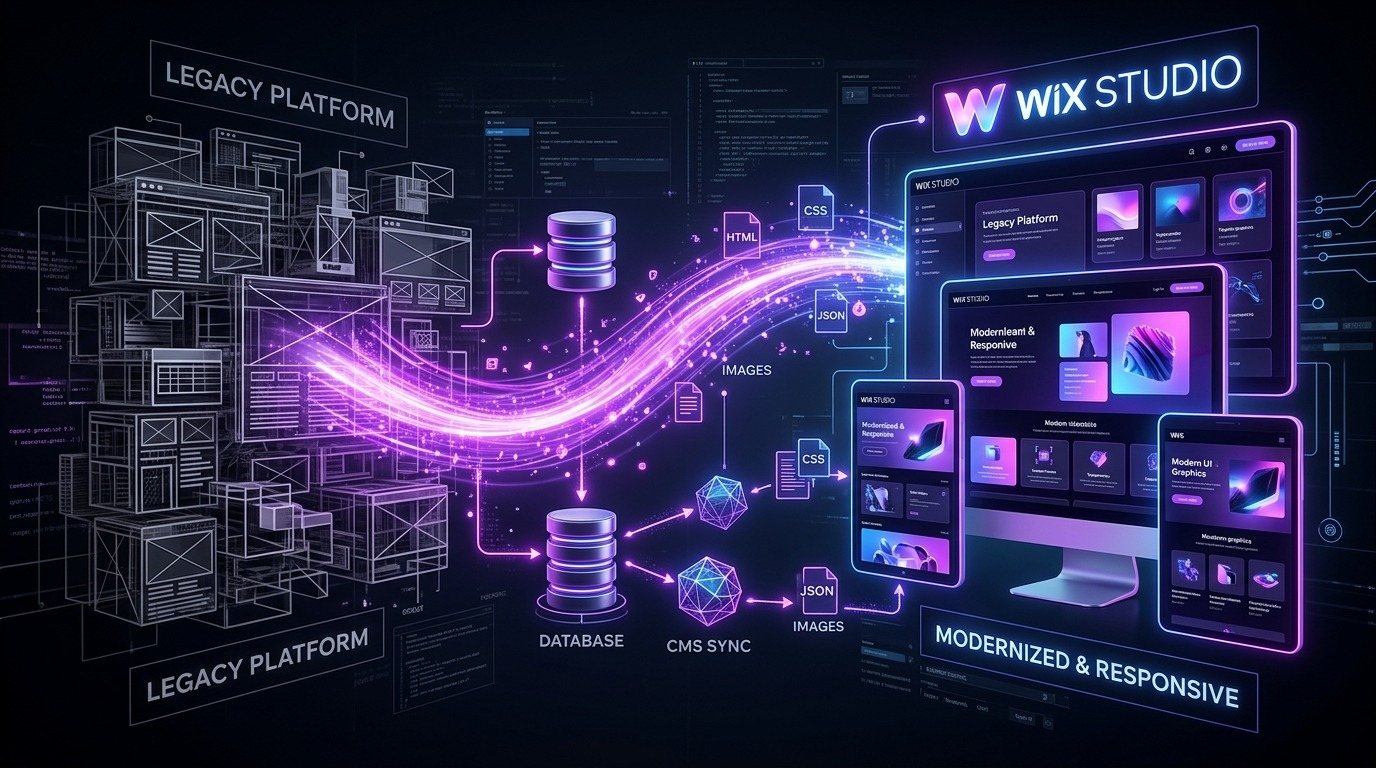 旧网站改版与系统升级指南:从 WordPress/老版 Wix 无缝迁移至 Wix Studio 的完整方案
